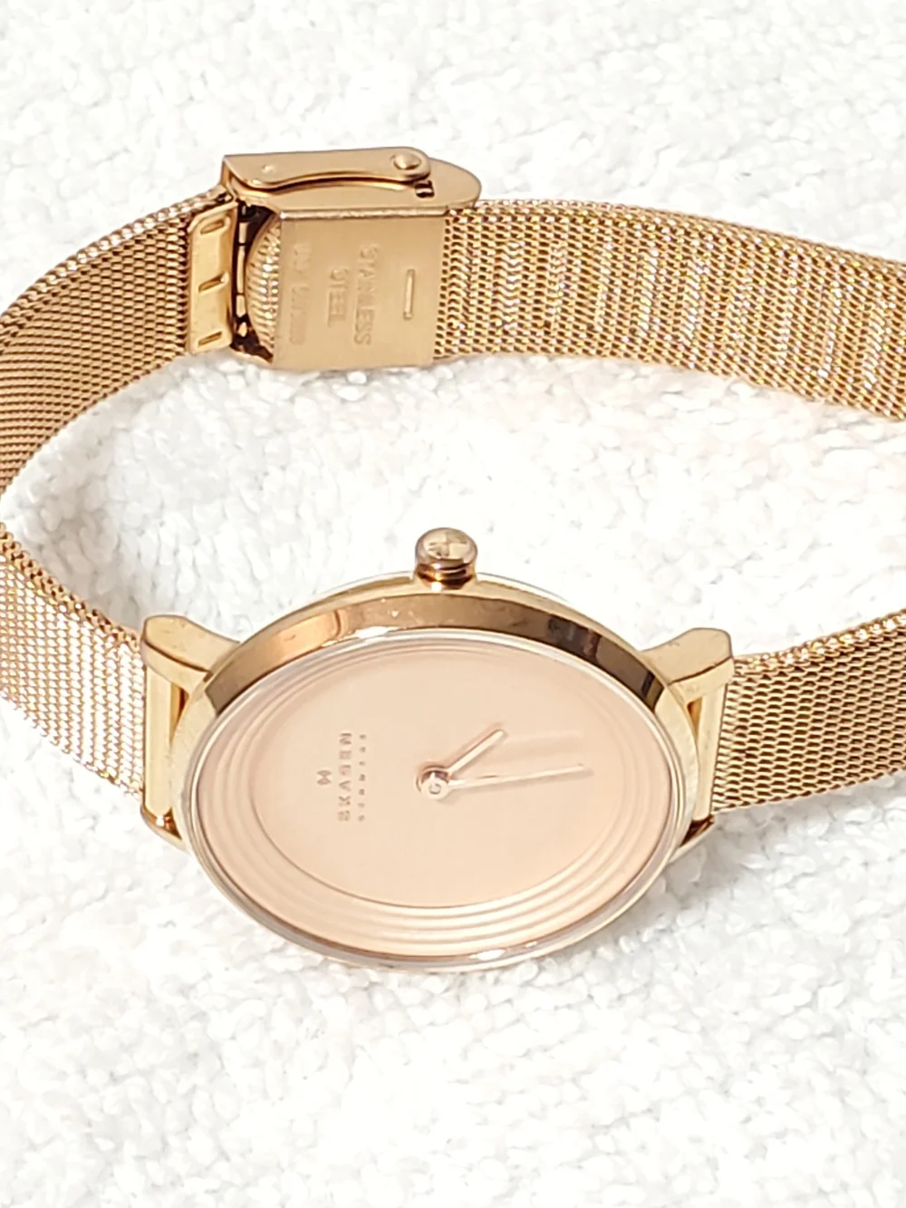 Skagen Ditte Women's Quartz Watch Rose Gold Tone Stainless Steel Mesh Band